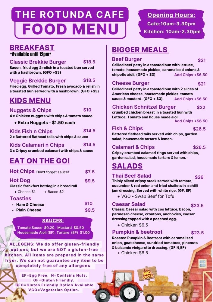 cafe menu 2025 print and poster